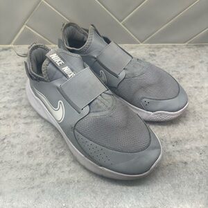 Nike Gray and White Slip-On Sneakers